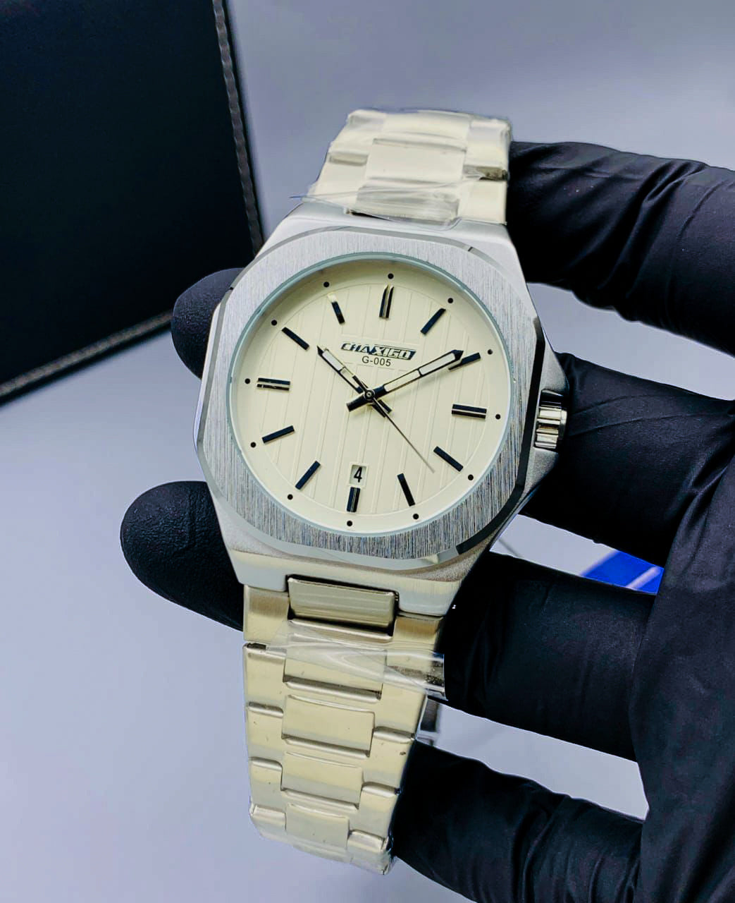 ORIGINAL CHAXIGO BRAND STAINLESS STEEL CHAIN DATE WORKING