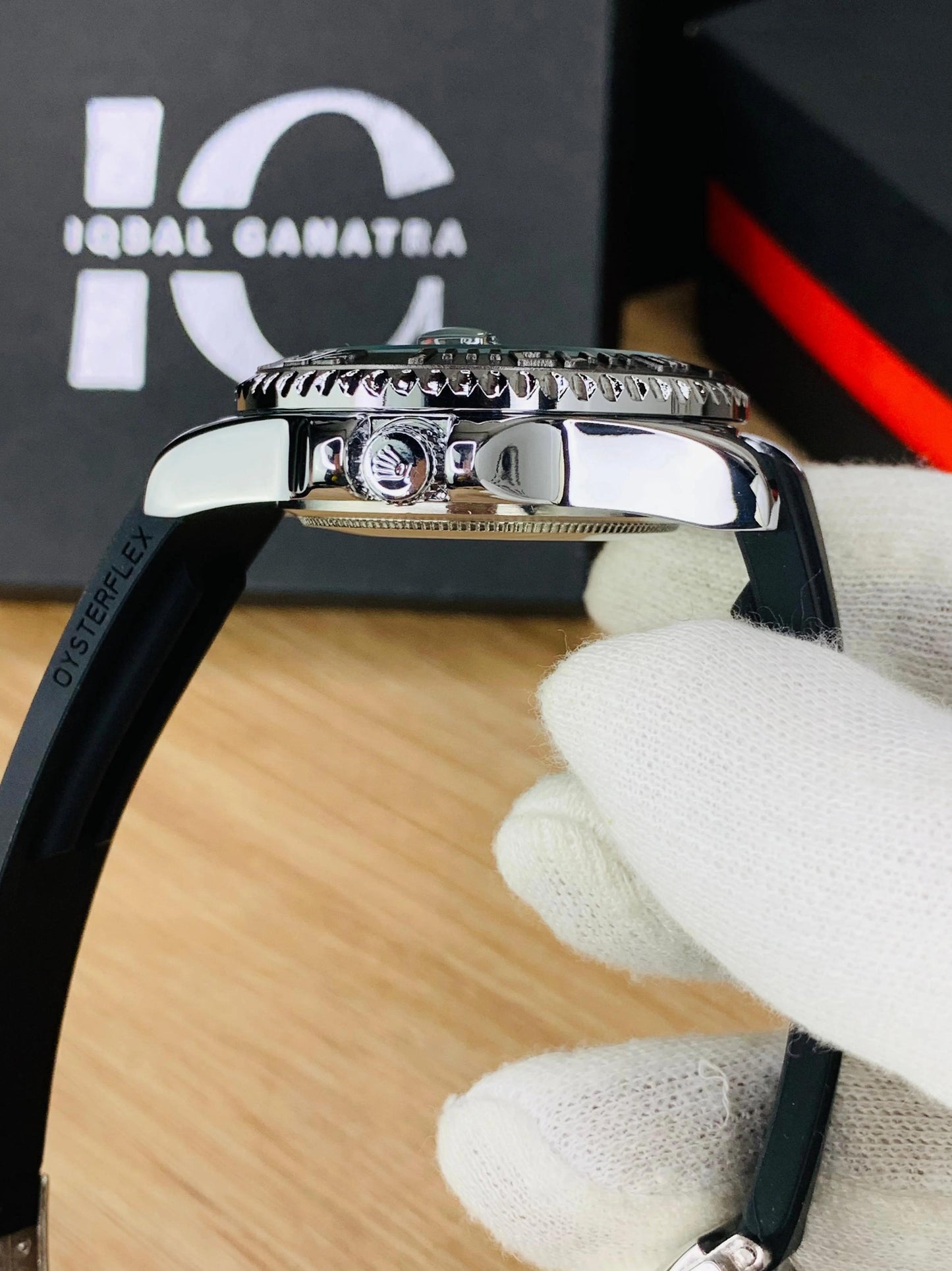Yacht Master ROLEX men's watch Rubber strap With Heavy Master lock