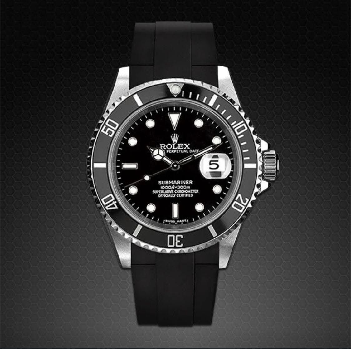 Yacht Master ROLEX men's watch Rubber strap With Heavy Master lock