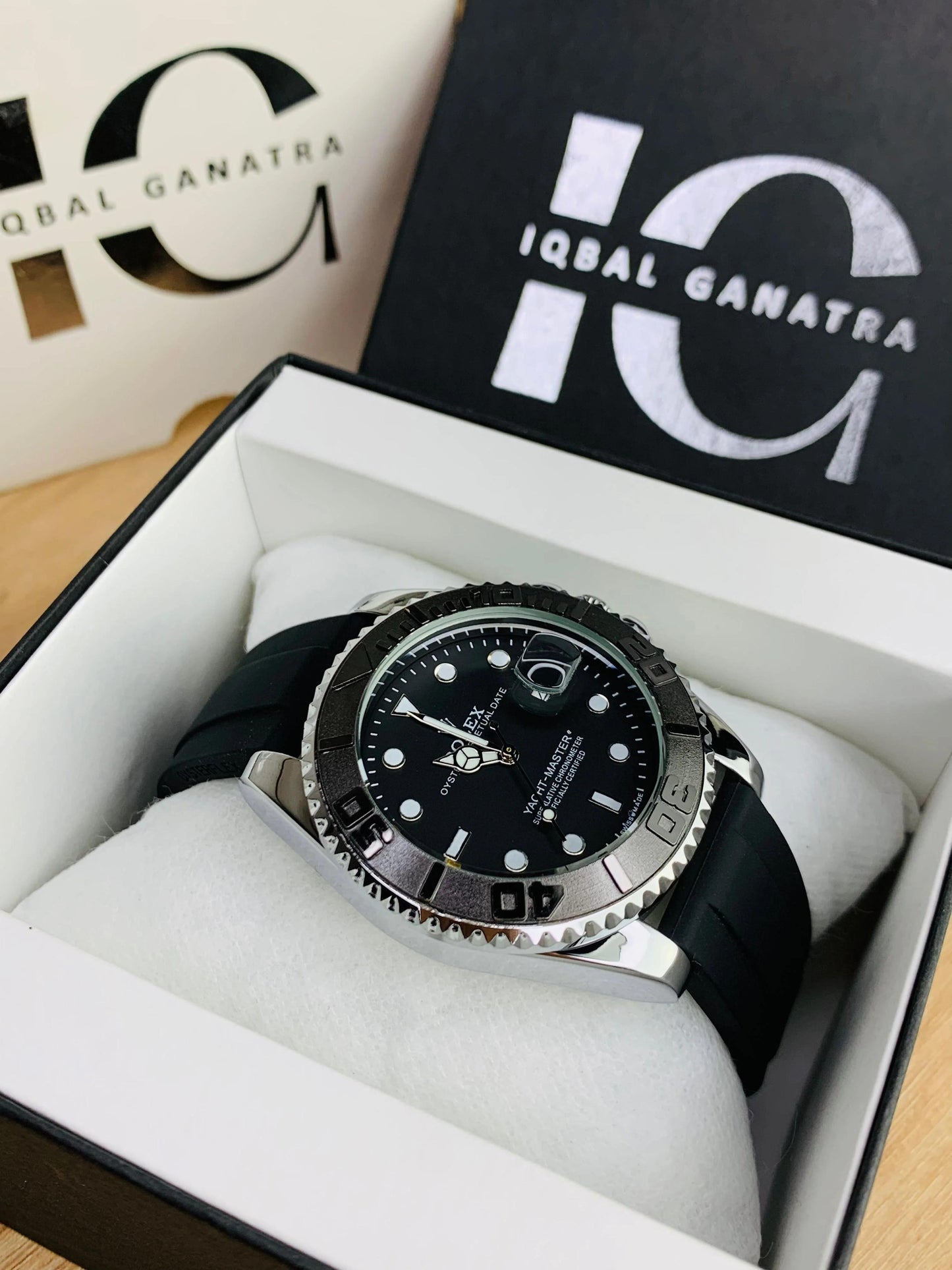 Yacht Master ROLEX men's watch Rubber strap With Heavy Master lock