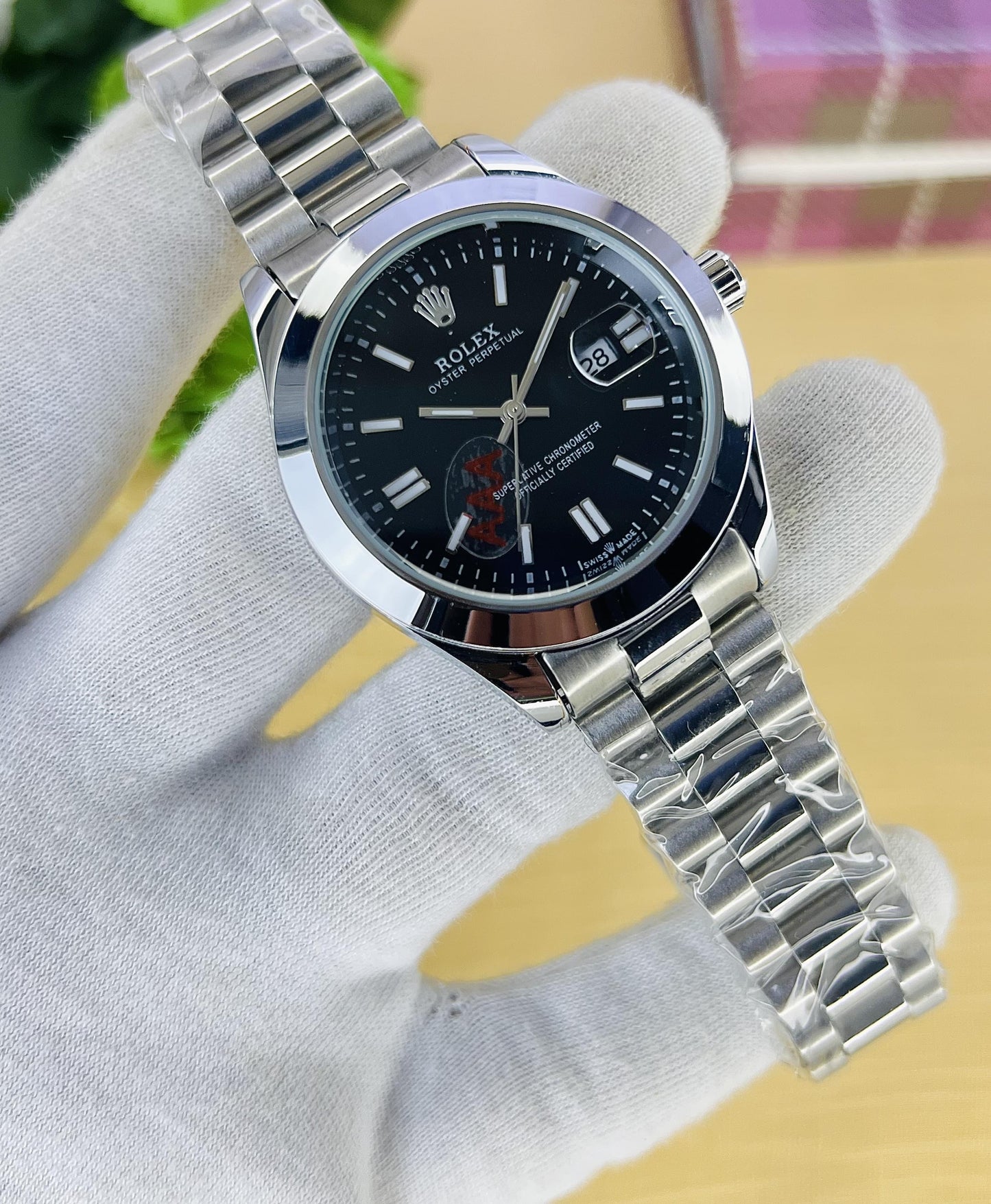 NEW MODEL ARRIVED OYSTER PERPETUAL ROLEX AAA STAINLESS STEEL CHAIN