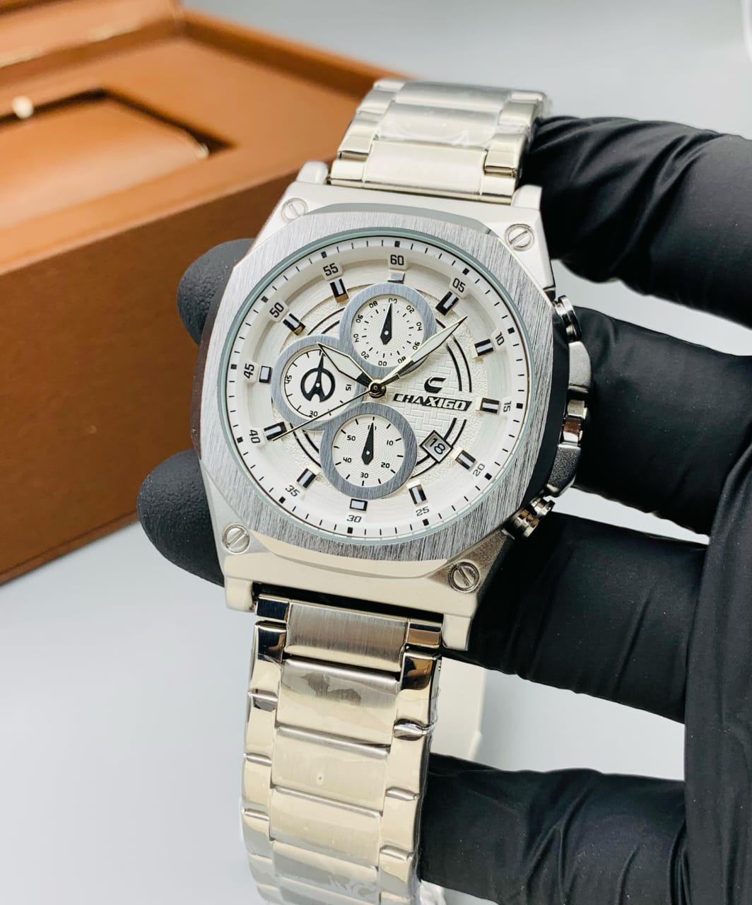 ORIGINAL CHAXIGO BRAND MIX MODELS STAINLESS STEEL CHAIN DATE WORKING BUTTERFLY MASTER LOCK