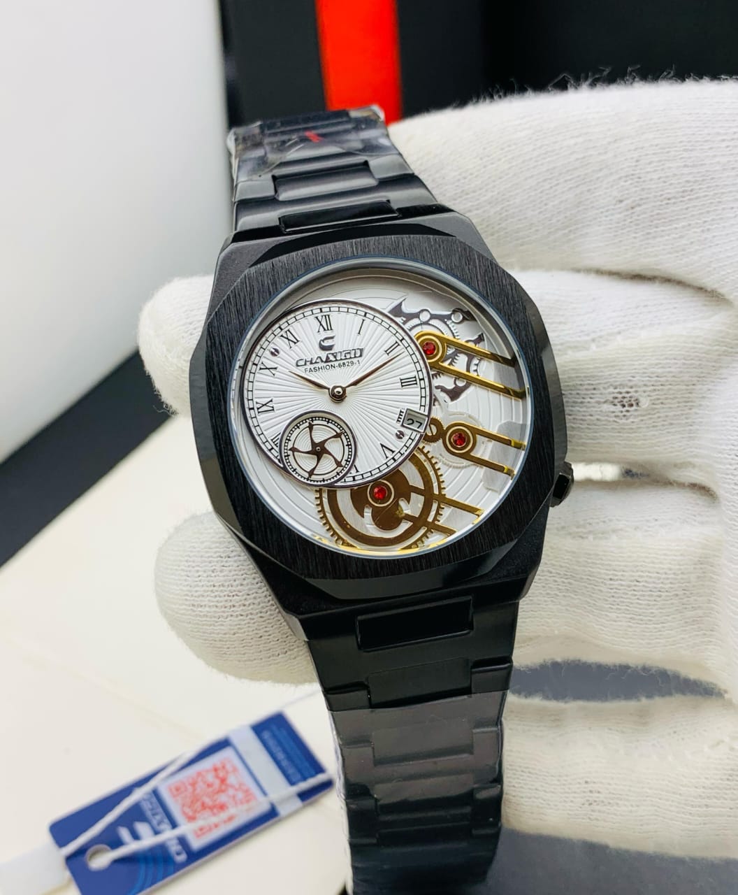 ORIGINAL CHAXIGO BRAND MIX MODELS STAINLESS STEEL CHAIN DATE WORKING BUTTERFLY MASTER LOCK