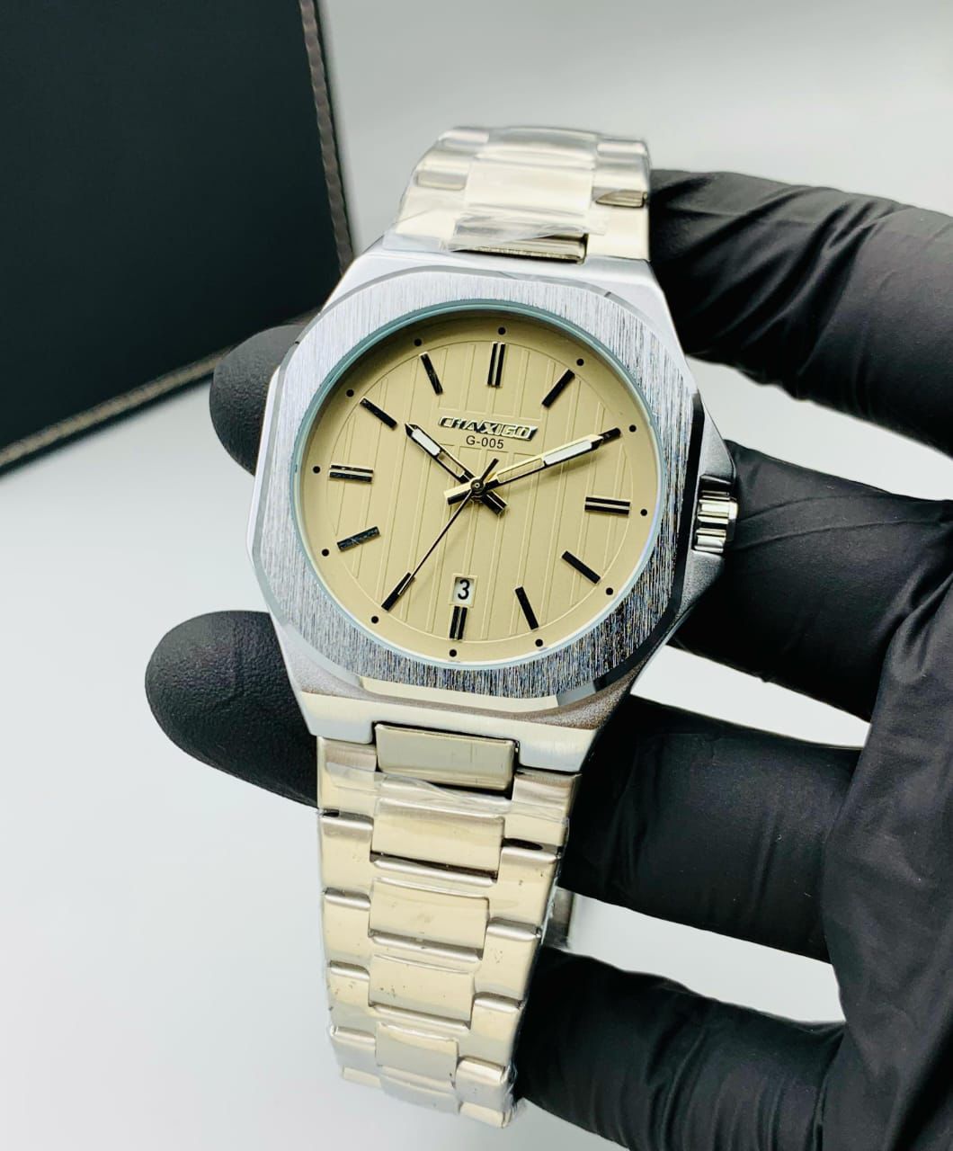 ORIGINAL CHAXIGO BRAND STAINLESS STEEL CHAIN DATE WORKING