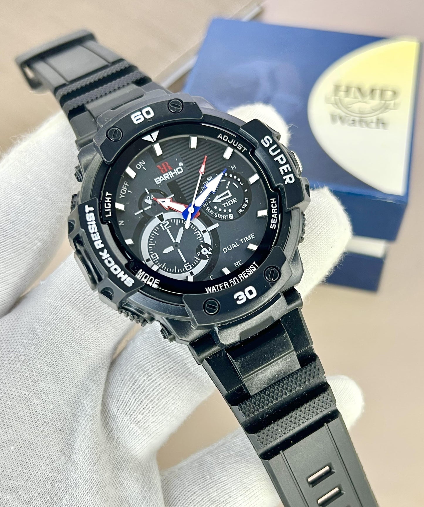 NEW MODEL ARRIVED BARIHO BRAND WATCHES SPORTS LOOK WATCHES WATER RESISTANT SCREW WASHER BACK