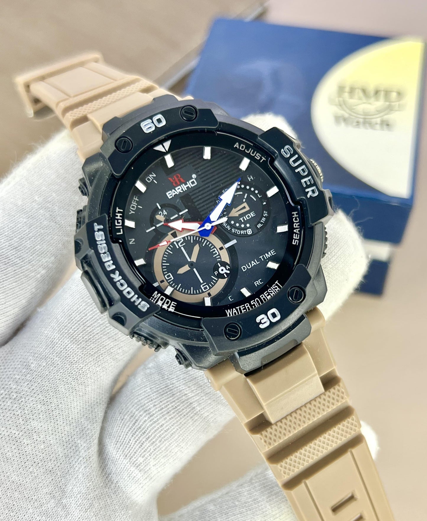 NEW MODEL ARRIVED BARIHO BRAND WATCHES SPORTS LOOK WATCHES WATER RESISTANT SCREW WASHER BACK