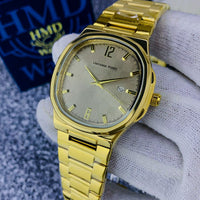 UNIVERSE POINT MEN'S CHAIN WATCH DATE WORKING BLACK ROUND DIAL
