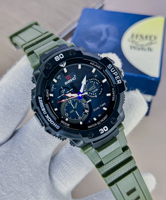 NEW MODEL ARRIVED  BARIHO BRAND WATCHES  SPORTS LOOK WATCHES  WATER RESISTANT  SCREW WASHER BACK