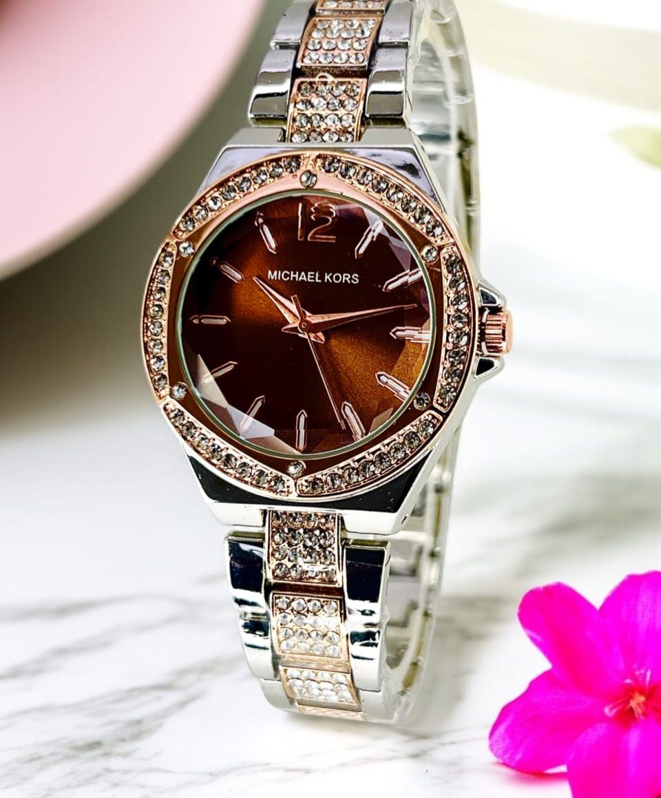 MICHAEL KORS  WOMEN'S CHAIN WATCH  STONE CASE