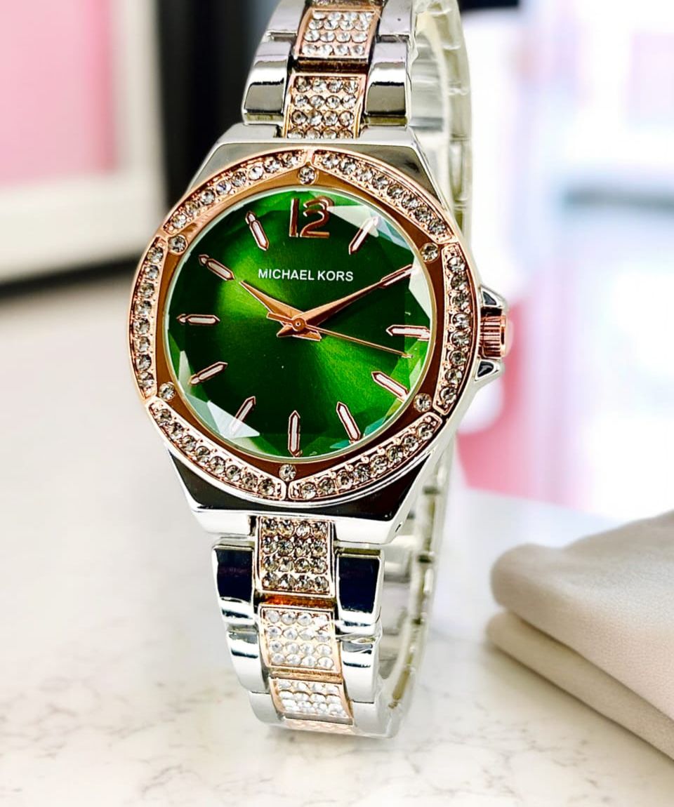 MICHAEL KORS  WOMEN'S CHAIN WATCH  STONE CASE