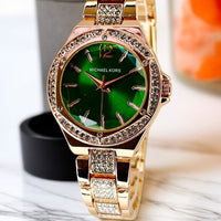 MICHAEL KORS  WOMEN'S CHAIN WATCH  STONE CASE