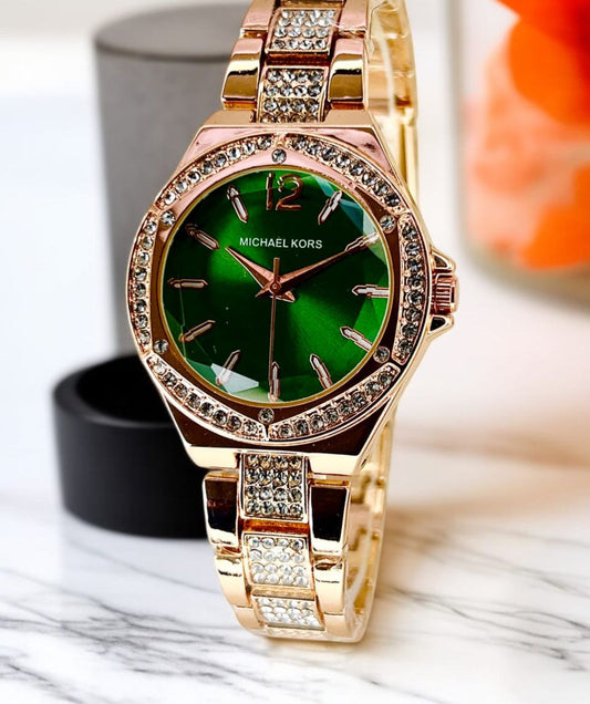 MICHAEL KORS  WOMEN'S CHAIN WATCH  STONE CASE