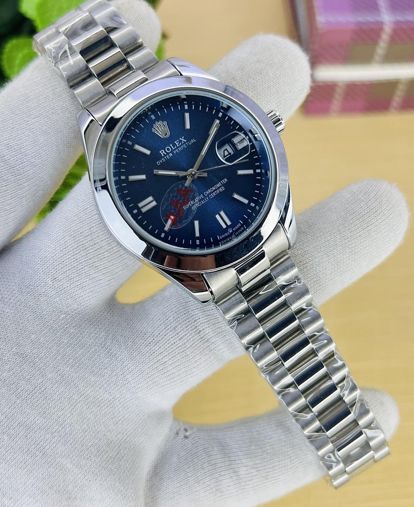 NEW MODEL ARRIVED OYSTER PERPETUAL ROLEX AAA STAINLESS STEEL CHAIN