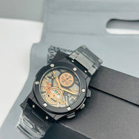 HUBLOT SKELETON GENTS COLLECTION METALLIC CASE WITH DATE