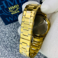 UNIVERSE POINT MEN'S CHAIN WATCH DATE WORKING BLACK ROUND DIAL