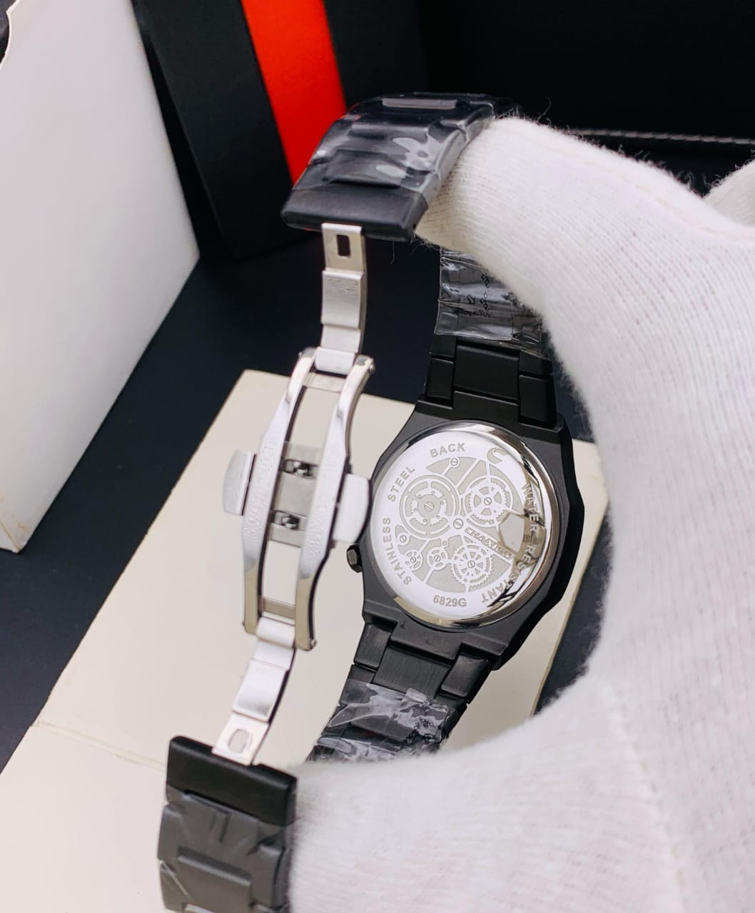 ORIGINAL CHAXIGO BRAND MIX MODELS STAINLESS STEEL CHAIN DATE WORKING BUTTERFLY MASTER LOCK