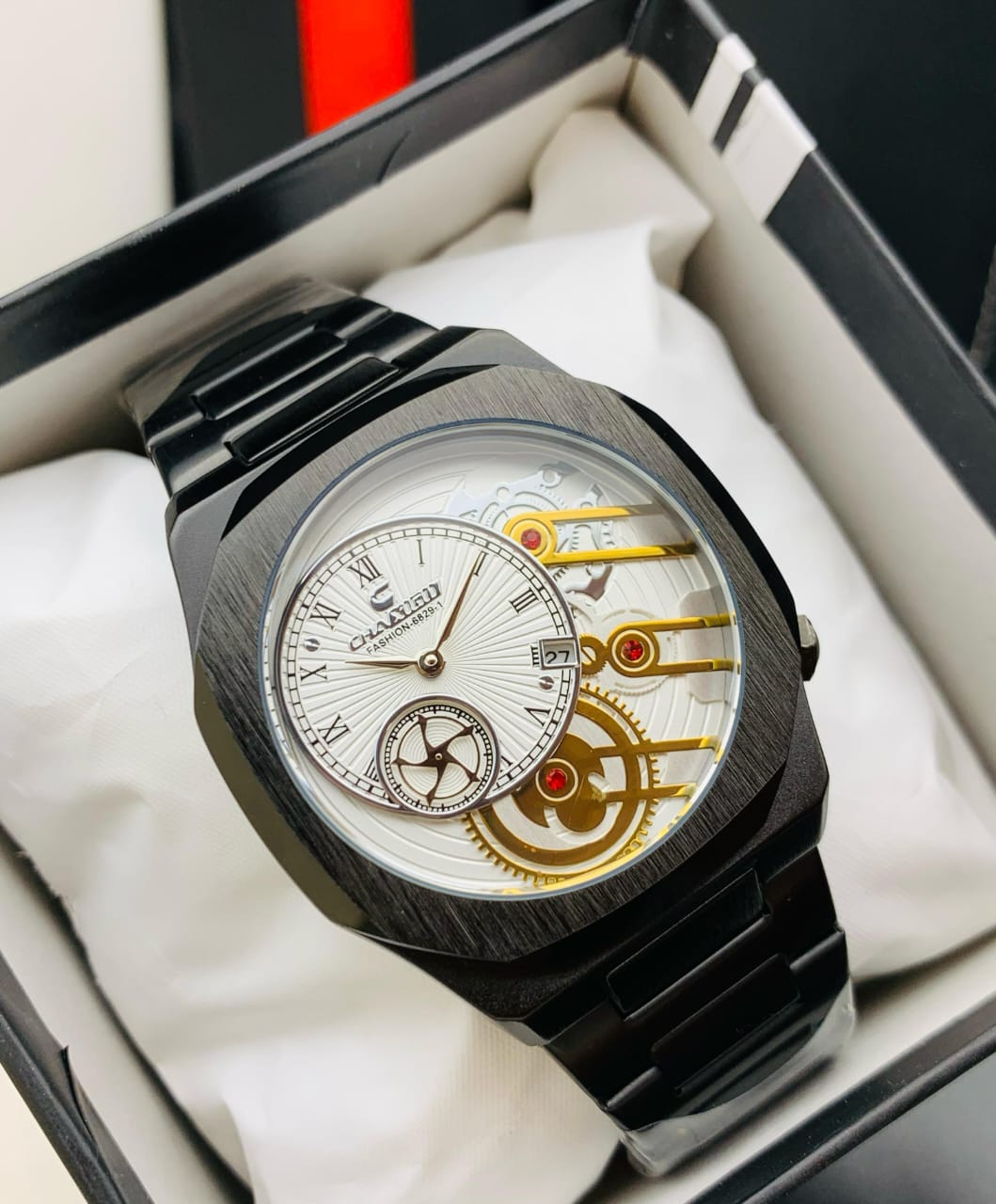 ORIGINAL CHAXIGO BRAND MIX MODELS STAINLESS STEEL CHAIN DATE WORKING BUTTERFLY MASTER LOCK