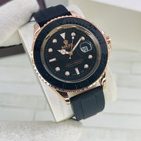 Yacht Master ROLEX men's watch Rubber strap With Heavy Master lock