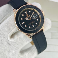 Yacht Master ROLEX men's watch Rubber strap With Heavy Master lock