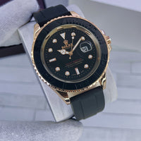 Yacht Master ROLEX men's watch Rubber strap With Heavy Master lock