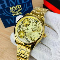 ORIGINAL CHAXIGO BRAND GOLDEN MODELS STAINLESS STEEL CHAIN DATE WORKING BUTTERFLY MASTER LOCK
