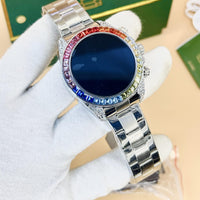 R1 pro ROLEX STYLE NEW STOCK SMART WATCH WITH MULTI STONE HEAVY CHAIN