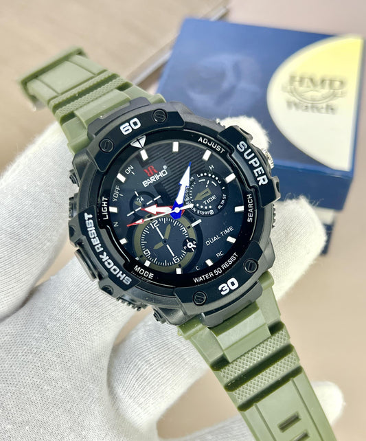 NEW MODEL ARRIVED  BARIHO BRAND WATCHES  SPORTS LOOK WATCHES  WATER RESISTANT  SCREW WASHER BACK