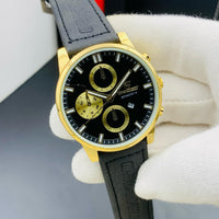 NEW ARTICLE   CHAXIGO MEN'S WATCH  CHINA ASSEMBLED  WATER RESISTANCE  LEATHER STRAP  DATE WORKING  ATTRACTIVE LOOK