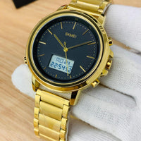SKMEI WATCH  FOR MEN'S BRANDED WATCH  DUAL TIME CHAIN WATCH