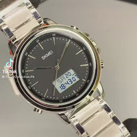 SKMEI WATCH  FOR MEN'S BRANDED WATCH  DUAL TIME CHAIN WATCH